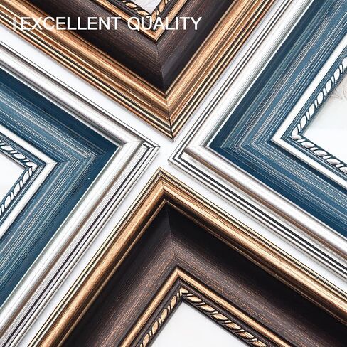 XUANLUO 8x10 2pcs Picture Frame Antique Wood Grain Color Photo Frame with Tempered Glass Vintage Frame for Desk Standing Wall Hanging Family Wedding Gifts in Saudi Arabia