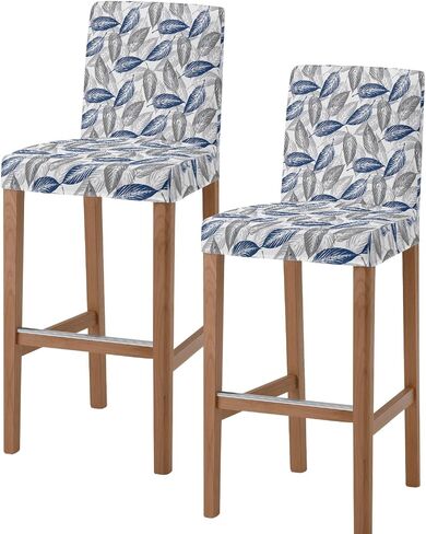 Bar Stool Chair Covers Cow Print Vintage Animal Brown Stretch Pub Counter Stool Chair Slipcover for Dining Room Cafe Furniture Removable Covers Set of 2 in Saudi Arabia