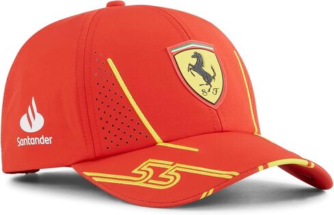 PUMA Scuderia Ferrari Kids 2024 Carlos Sainz Cap Burnt Red - Size: One Size Fits Most in Saudi Arabia