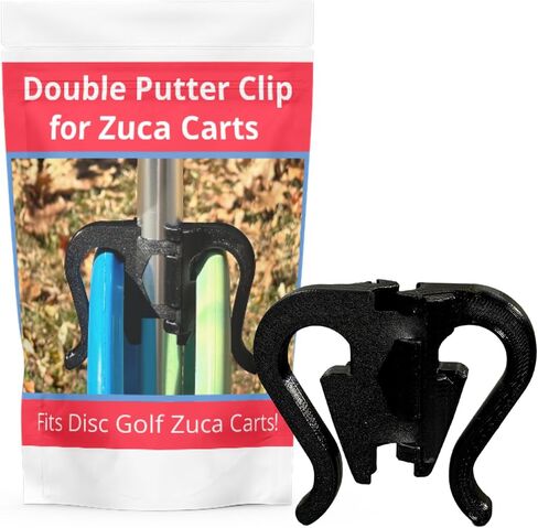 Disc Golf Cart Putter Clip | Holds 2 Putters on your ZUCA Cart | Easily attach to a ZUCA cart handle | Essential Zuca Cart Accessories | Made in The USA | Zuca Disc Golf Cart Accessories in Saudi Arabia
