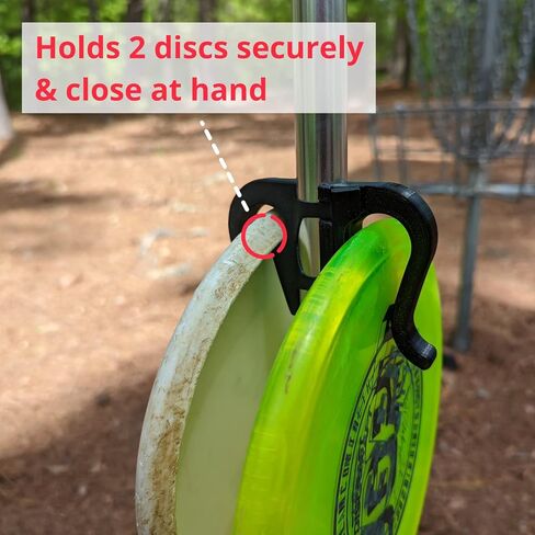 Disc Golf Cart Putter Clip | Holds 2 Putters on your ZUCA Cart | Easily attach to a ZUCA cart handle | Essential Zuca Cart Accessories | Made in The USA | Zuca Disc Golf Cart Accessories in Saudi Arabia