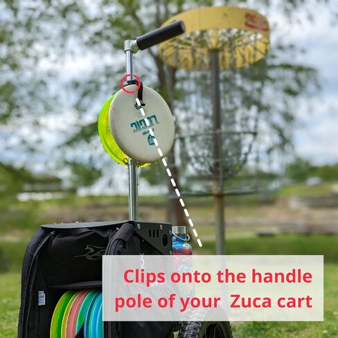 Disc Golf Cart Putter Clip | Holds 2 Putters on your ZUCA Cart | Easily attach to a ZUCA cart handle | Essential Zuca Cart Accessories | Made in The USA | Zuca Disc Golf Cart Accessories in Saudi Arabia