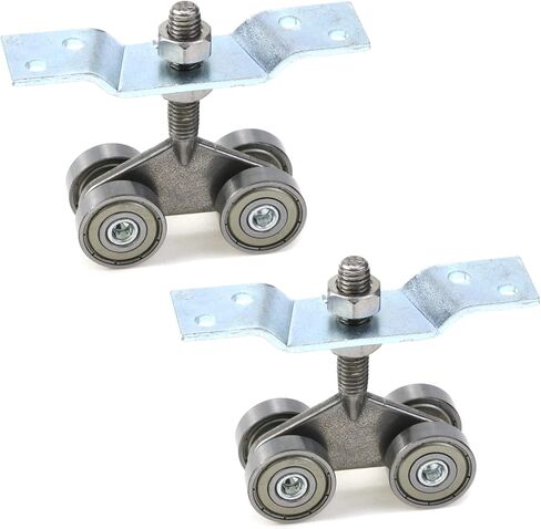 2 قطعة 4 عجلات عربة تجميع بكرات الفولاذ المقاوم للصدأ عربة تجميع بكرات مع M8 بولت تحمل عربة تجميع بكرات لانزلاق الباب in Kuwait