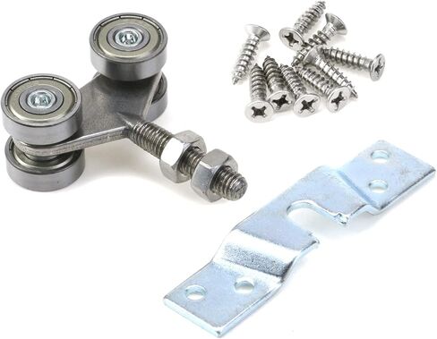 2 قطعة 4 عجلات عربة تجميع بكرات الفولاذ المقاوم للصدأ عربة تجميع بكرات مع M8 بولت تحمل عربة تجميع بكرات لانزلاق الباب in Kuwait