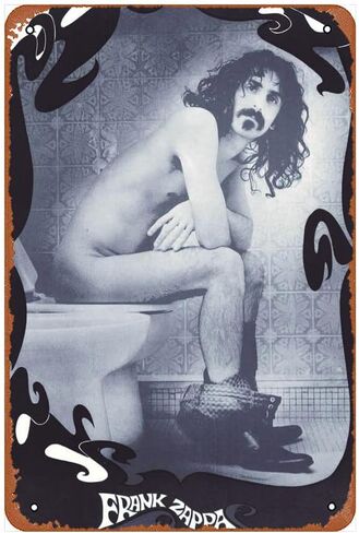 فرانك زابا Crappa مضحك الفن معدن القصدير تسجيل 8x12 بوصة بار حانة داخلي في الهواء الطلق جدار ديكور هدايا للرجل in Kuwait