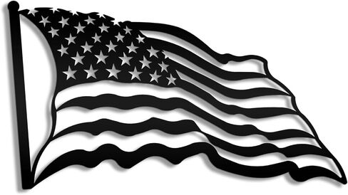 God Bless America Steel Sign | Patriotic Décor for Home or Office | 6.5" x 17" Size | USA-Made | Durable Steel Construction Americana Metal Decor Wall Decoration Sign Black in Saudi Arabia