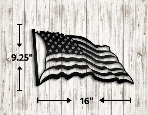 God Bless America Steel Sign | Patriotic Décor for Home or Office | 6.5" x 17" Size | USA-Made | Durable Steel Construction Americana Metal Decor Wall Decoration Sign Black in Saudi Arabia