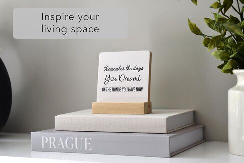 8-in-1 Office Decor Plaques with Wooden Base - Motivational & Funny Office Phrases for Home Office Desk, Shelf or Cubicle - Funny Office Gifts for Co-workers - Womens Office Decor, Motivational Decor in Saudi Arabia
