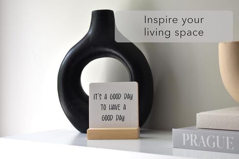 8-in-1 Office Decor Plaques with Wooden Base - Motivational & Funny Office Phrases for Home Office Desk, Shelf or Cubicle - Funny Office Gifts for Co-workers - Womens Office Decor, Motivational Decor in Saudi Arabia
