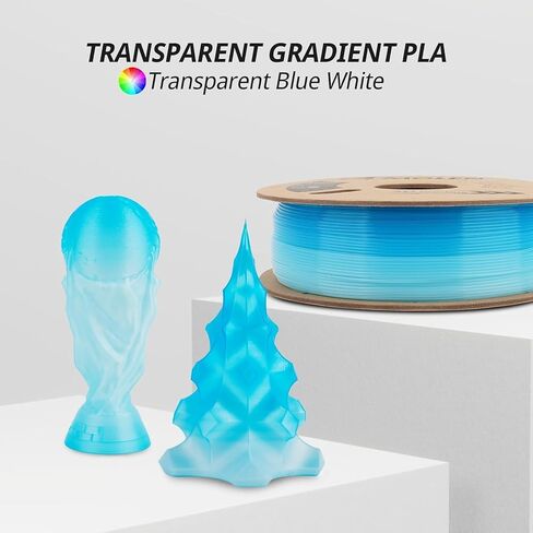 AMOLEN Glow in The Dark Filament, 1.75mm 3D Printer PLA Filament, Dimensional Accuracy +/- 0.02 mm, 1KG/2.2lb, Fit Most FDM Printer, Firefly Blue in Saudi Arabia