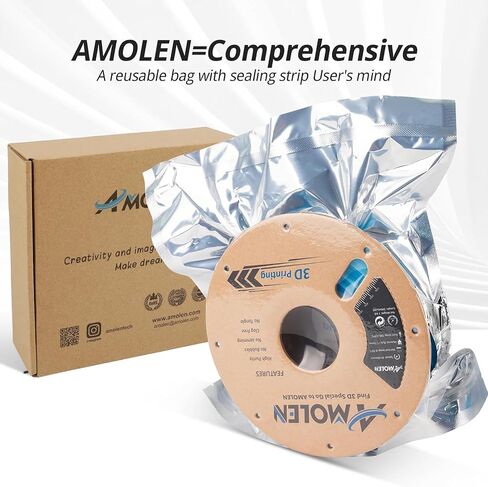 AMOLEN Glow in The Dark Filament, 1.75mm 3D Printer PLA Filament, Dimensional Accuracy +/- 0.02 mm, 1KG/2.2lb, Fit Most FDM Printer, Firefly Blue in Saudi Arabia