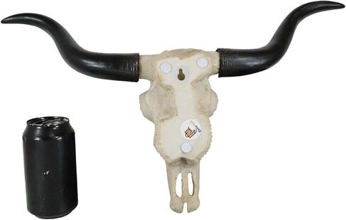 Ebros Gift Texas Longhorn Steer Cattle Cow Skull Wall Mounted Hanging Plaque Figurine 21" Wide As Rustic Cabin Lodge Gothic Macabre Decor Of Cows Skulls Skeletons Hunters Outdoorsmen Trophy Statue in Saudi Arabia