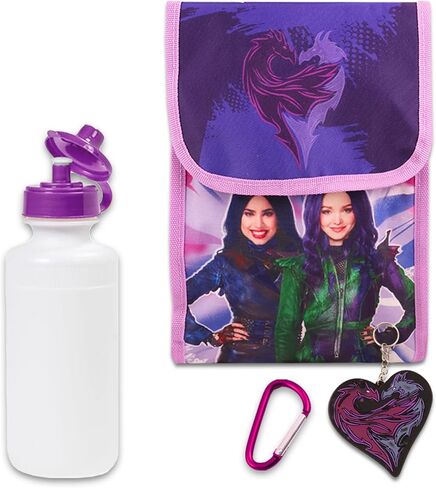 مجموعة حقيبة ظهر وصندوق غداء من Disney Descendants - حزمة مع حقيبة ظهر Descendants وصندوق غداء وملصقات والمزيد | حقيبة ظهر ديسندانتس للبنات in Saudi Arabia
