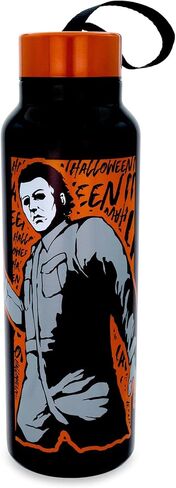 Halloween II Michael Myers Stainless Steel Water Bottle With Strap | Double-Walled Metal Sports Jug | Holds 27 Ounces in Saudi Arabia