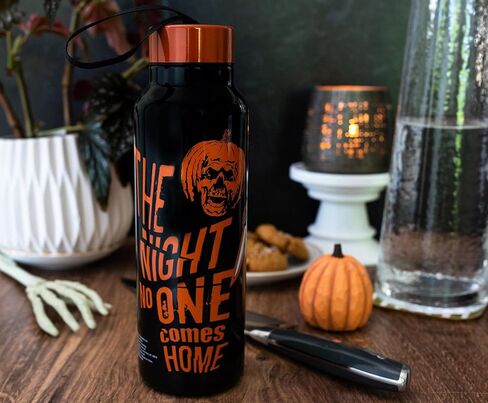 Halloween II Michael Myers Stainless Steel Water Bottle With Strap | Double-Walled Metal Sports Jug | Holds 27 Ounces in Saudi Arabia