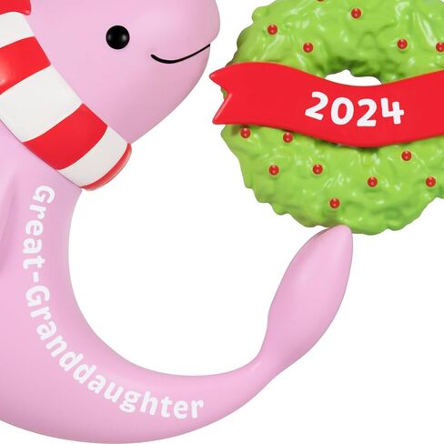 Hallmark Keepsake Christmas Ornament 2024, Great-Granddaughter Narwhal 2024, Family Gifts in Saudi Arabia