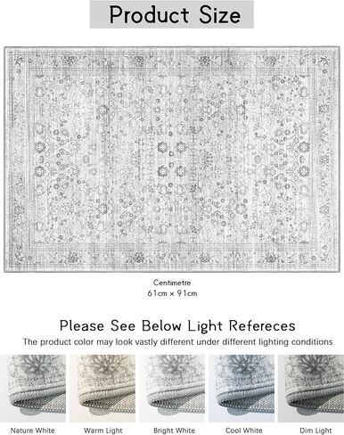 سجاد المنطقة 5 × 7، سجاد أخضر قابل للغسل لغرفة المعيشة وغرفة النوم وغرفة الطعام والمطبخ، سجادة بوهو ناعمة ورقيقة للغاية غير قابلة للانزلاق، سجادة عتيقة متعثرة سجادة زهرية للمنزل in Kuwait