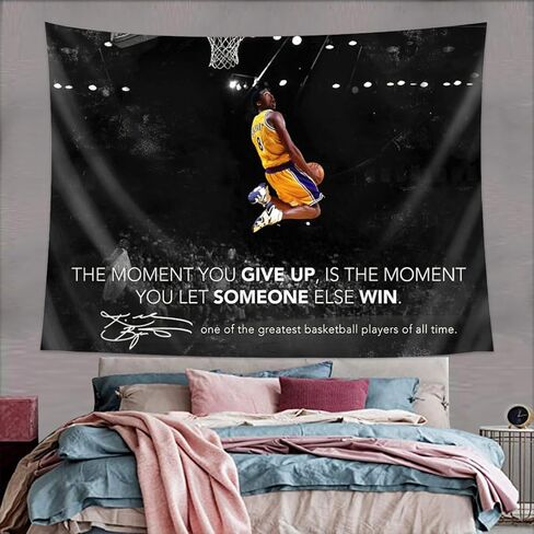ASTYMIN Basketball Players Tapestry Basketball Fan Memorabilia Wall Hanging Inspirational Sports Poster Wall Decor For Bedroom Dorm Living Room Party Backdrop Decoration 40x30 Inch in Saudi Arabia