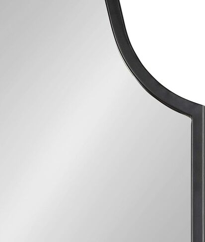 Kate and Laurel Rowla Glam Scalloped Wall Mirror, 23" x 37", Gold, Chic, Sophisticated Accent Mirror for Decor or Bathroom Vanity in Saudi Arabia