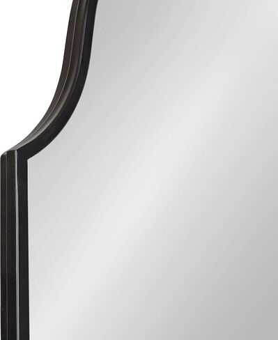 Kate and Laurel Rowla Glam Scalloped Wall Mirror, 23" x 37", Gold, Chic, Sophisticated Accent Mirror for Decor or Bathroom Vanity in Saudi Arabia