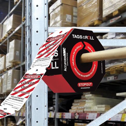 100 علامة قفل من Accuform من The-Roll، خطر مغلق لا يعمل، علامات متوافقة مع OSHA مصنوعة في الولايات المتحدة، بطاقات PF مقاومة للتمزق والماء، 6.25 بوصة × 3 بوصة، TAR416 in Kuwait