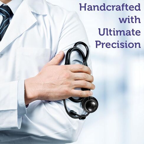 سماعة طبية مزدوجة الرأس ذات معطف أبيض، خفيفة الوزن وصوتية مع حافظة واقية - قلم جيت بلاك بلس LED لقياس حدقة العين in Kuwait