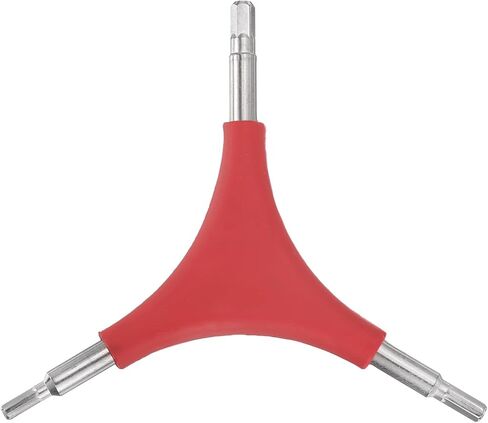 HARFINGTON 2pcs Y-Shaped 3 Way Bike Hex Wrench 4/5/6mm Y-Type Internal Hexagon Wrench Kit All-In-One Multi Portable Biking Torque Spanner for Bicycle Cycling Repair Hardware Tools, Red in Kuwait