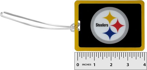 بطاقة أمتعة من الفينيل من Siskiyou NFL Pittsburgh Steelers، قطعتين، أسود، مقاس واحد in Saudi Arabia
