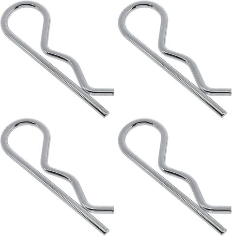4 Pieces R Clip Fixed Opening pin; Spring Fixed Steel Wire Hair Clip ;Heavy Duty Fixed Spring Hook Opening pin M4x85mm in Saudi Arabia