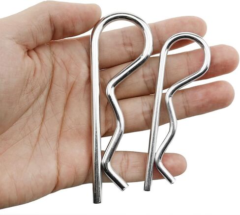 4 Pieces R Clip Fixed Opening pin; Spring Fixed Steel Wire Hair Clip ;Heavy Duty Fixed Spring Hook Opening pin M4x85mm in Saudi Arabia