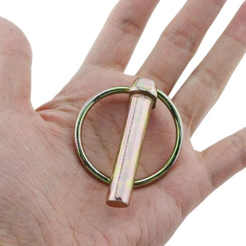 2PCS Pin Heavy Duty Pin Locking Pin Clip M6x45 Galvanised O Ring Safety Pin Suitable for Horticulture and Agriculture and Truck in Saudi Arabia