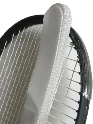 2 Pieces Transparent Tennis Racket Head Tape,Racquet Head Edge Guard,Racket Edge Protection Tape,Fit Perfectly Curved Edge,Badminton Racket Head Protector Sticker in Saudi Arabia