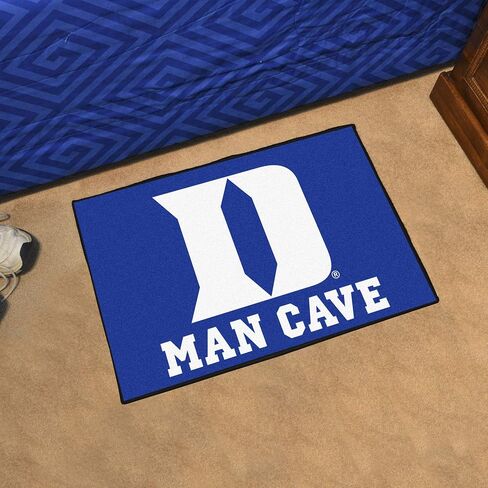 FANMATS 19577 NCAA -Duke Blue Devils Man Cave Starter Mat Accent Rug - 19in. x 30in. | Sports Fan Home Decor Rug and Tailgating Mat - "D" Logo in Saudi Arabia