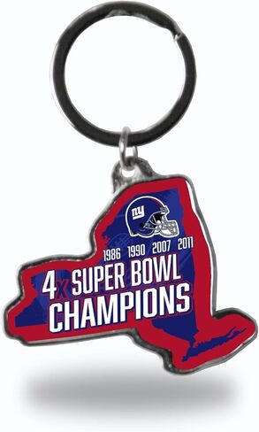 Rico Industries NFL New York Giants Champ State Shape Keychain Large in Saudi Arabia