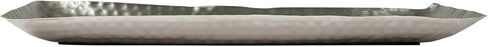 Creative Co-Op Aluminum Geometric Design, Antique Silver Finish Decorative Tray in Saudi Arabia
