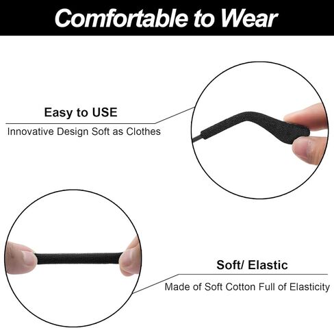 Anti-Slip Glasses Temple Cushions Eyeglasses Temple Tips Sleeve Cotton Glasses in Saudi Arabia
