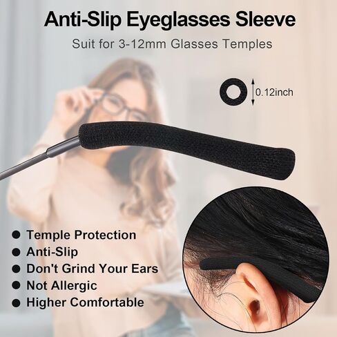 Anti-Slip Glasses Temple Cushions Eyeglasses Temple Tips Sleeve Cotton Glasses in Saudi Arabia