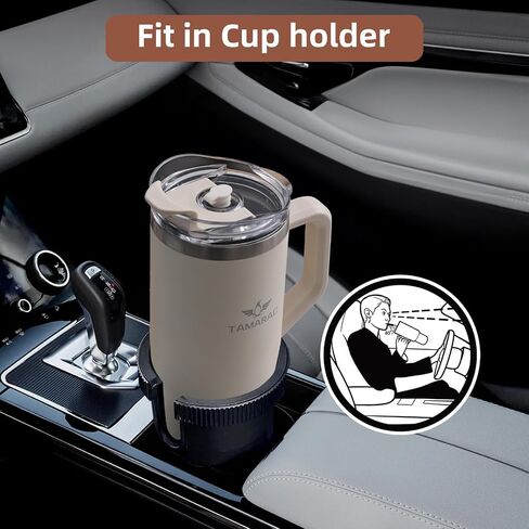 Tamarac 40 oz Tumbler With Handle and Straw Lid Double Wall Vacuum Reusable Stainless Steel Insulated Water Bottle Travel Mug Cup Gifts for Women Men in Saudi Arabia