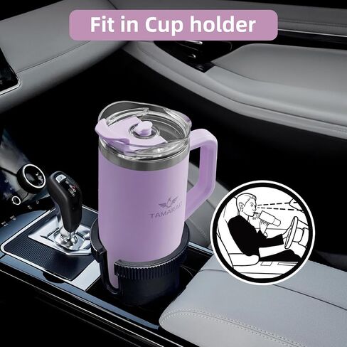 Tamarac 40 oz Tumbler With Handle and Straw Lid Double Wall Vacuum Reusable Stainless Steel Insulated Water Bottle Travel Mug Cup Gifts for Women Men in Saudi Arabia