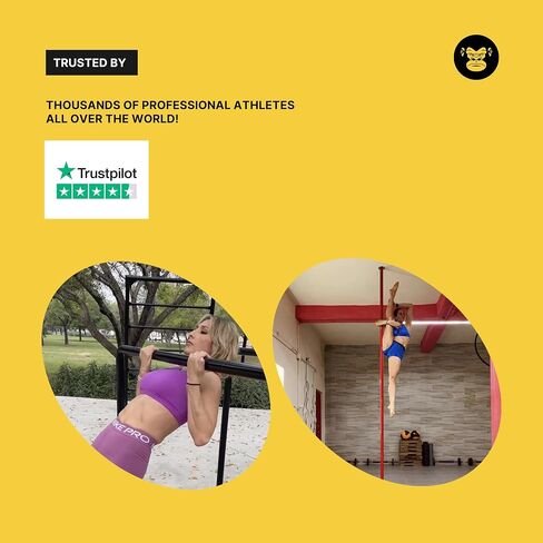 MonkeyHands Gel Grip Pole Dance, Calisthenics, Rings, Parkour, Gymnastics, Padel, Tennis and More - High Performance - Skin Friendly, Vegan in Saudi Arabia