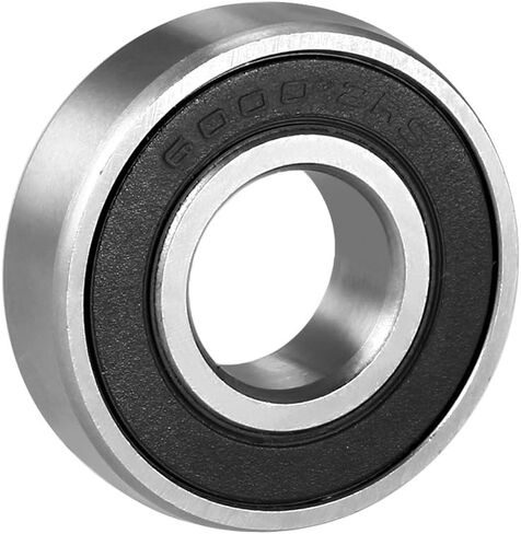 uxcell 6000-2RS Deep Groove Ball Bearing Double Sealed 180100, 10mmx26mmx8mm Chrome Steel Bearings, 1-Pack in Saudi Arabia
