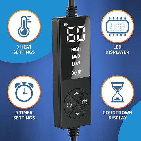 قناع الوجه الساخن الكبير جدًا من ستيكرو لتخفيف جفاف العيون والجيوب الأنفية، وسادة تدفئة الوجه فائقة النعومة للصداع النصفي وصداع التوتر وتخفيف آلام المفصل الفكي الصدغي - 3 إعدادات للحرارة و5 إعدادات للمؤقت in Kuwait