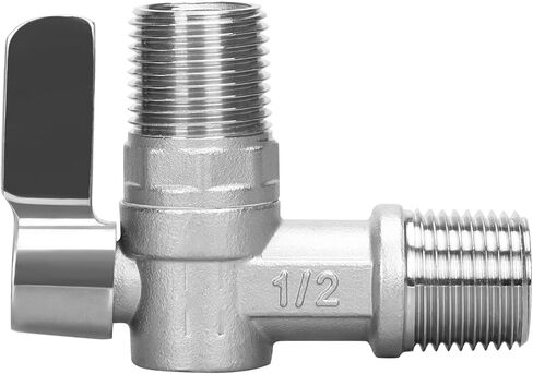صمام زاوية من الفولاذ المقاوم للصدأ - صمام ذكر 1/2 بوصة NPT SUS304 90 درجة صمام كروي لإغلاق الكوع in Kuwait