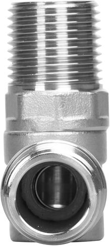 صمام زاوية من الفولاذ المقاوم للصدأ - صمام ذكر 1/2 بوصة NPT SUS304 90 درجة صمام كروي لإغلاق الكوع in Kuwait