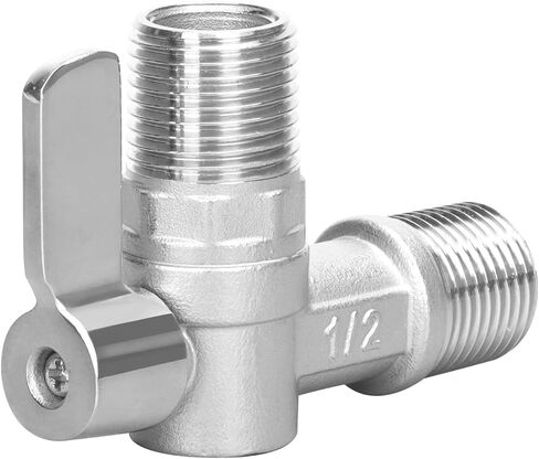 صمام زاوية من الفولاذ المقاوم للصدأ - صمام ذكر 1/2 بوصة NPT SUS304 90 درجة صمام كروي لإغلاق الكوع in Kuwait