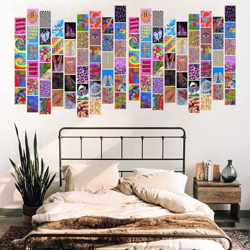 WOKEIO Wall Collage Kit Aesthetic Picures, Room Decor Aesthetic Collage Picture Wall Decor for Teen Girls Room Bedroom Dorm (Vintage) in Saudi Arabia