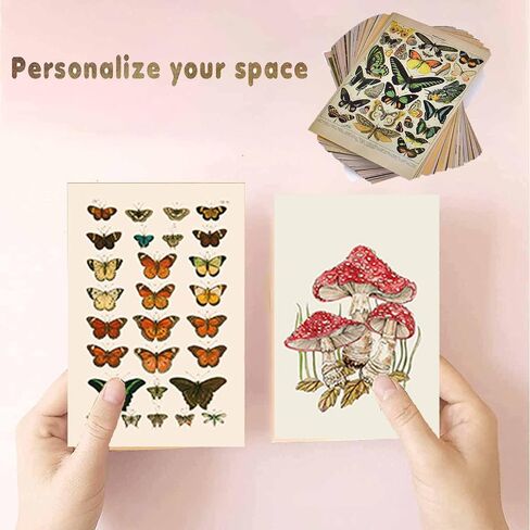 WOKEIO Wall Collage Kit Aesthetic Picures, Room Decor Aesthetic Collage Picture Wall Decor for Teen Girls Room Bedroom Dorm (Vintage) in Saudi Arabia