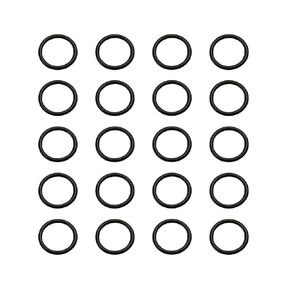 Othmro 50pcs Nitrile Rubber O-Rings, 1mm Wire Dia 9mm OD Metric Sealing Nitrile NBR Rubber Washers for Oil or Air Sealing, Professional Plumbing, Car Repair, Air or Gas Connections Black