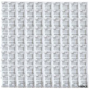 100 Pcs Silica Gel Desiccant Packs(5 Gram), Industrial Grade No-Toxic Dehumidifier Packets, Premium Silicone Beads Moisture Absorption Bags Air Dryer for Clothes, Digital, Documents, Shoes, CD Storage