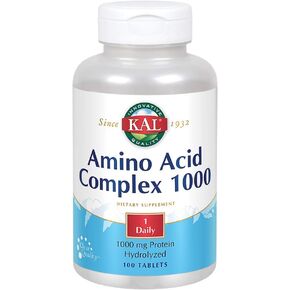 KAL Amino Acid Complex Tablets, 1000 mg, 100 Count